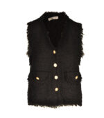 Gold button knit waistcoat