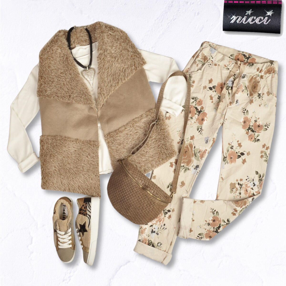 Fluffy suedette gilet