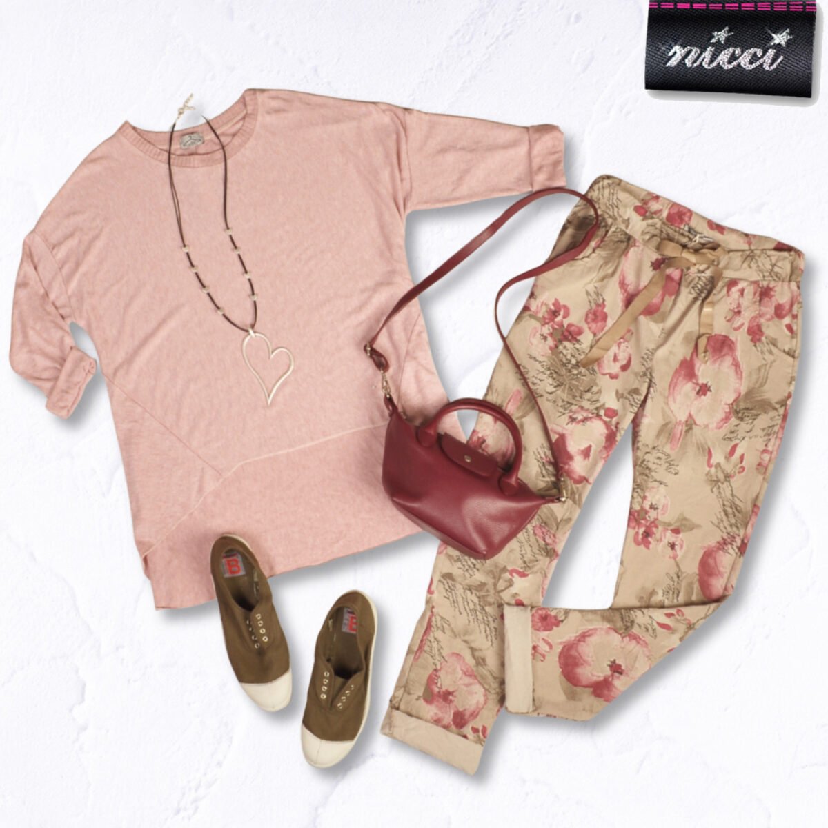 Flower print pants