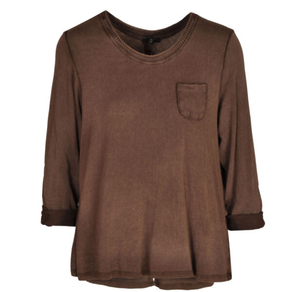 Back button detail oversized top