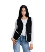 Blanket stitch boucle gilet