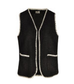 Blanket stitch boucle gilet