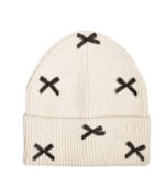 Embellished bow  beanie
