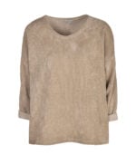 Chenille style relaxed knit drawstring pants