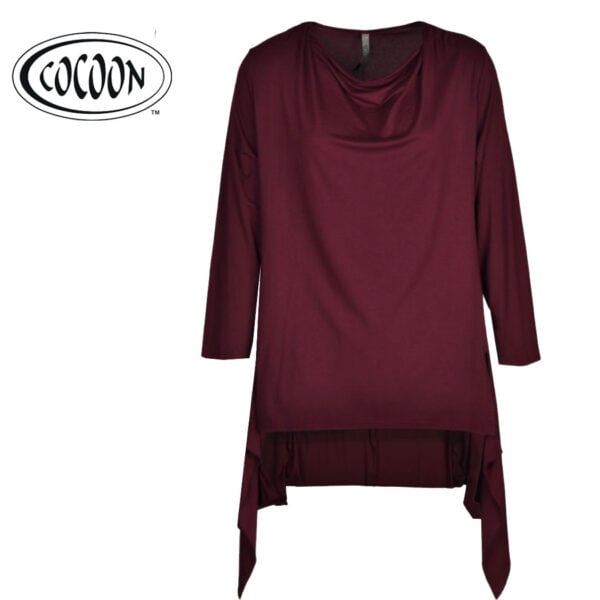 Cocoon Chablis Pinot cowl neck tunic top