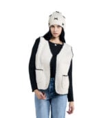 Blanket stitch boucle gilet