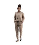 Chenille style relaxed knit drawstring pants