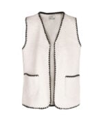 Blanket stitch boucle gilet