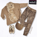 Animal print reversible elasticated pants