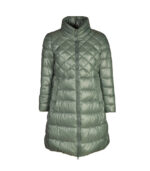 Zip up long puffer coat