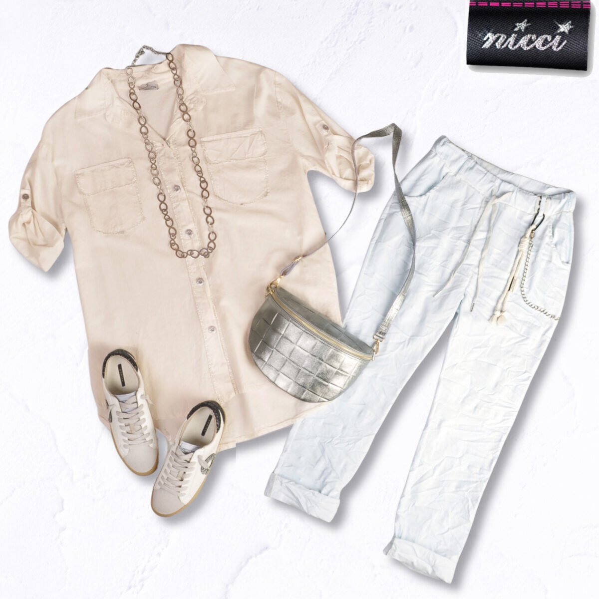 Rope chain detail pants