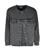 Denim detail sweatshirt