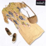 100% Linen floral print maxi dress