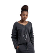 Frill detail long sleeve top