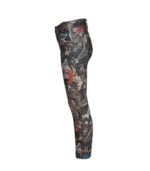 Floral print reversible pants