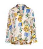 Sun print oversized shirt