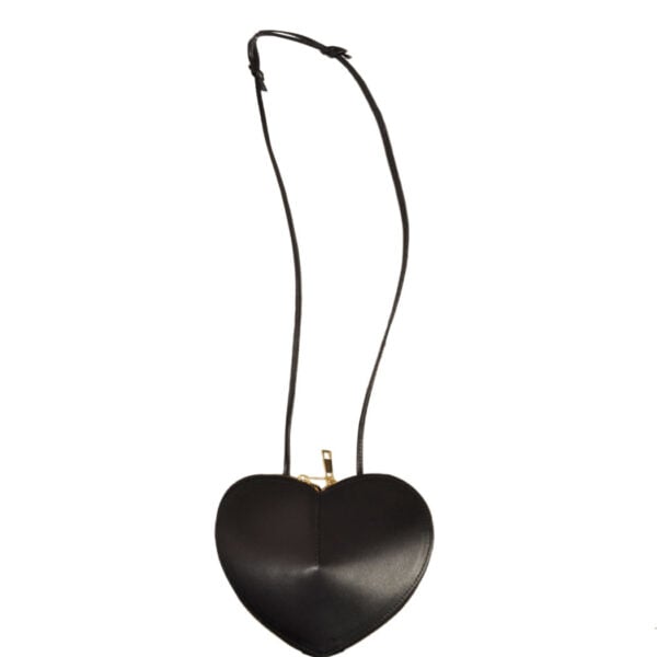 Genuine leather heart shaped bag