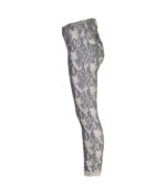 Snake print reversible pants