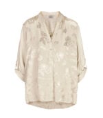 2-Textured floral jacquard top