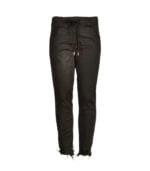 Raw hem torn pants