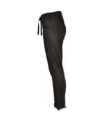Raw hem torn pants