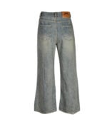 Embroidered bow jeans
