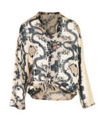 Floral lace print shirt