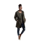 One button boucle coat