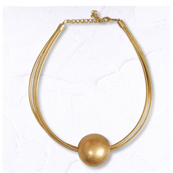 Giant ball multi chain necklace