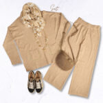 Diamante pocket top and pants set