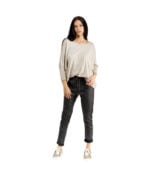 Diamante oversized knit top