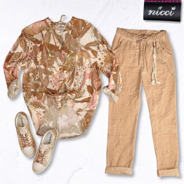 Animal floral print shirt