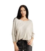 Diamante oversized knit top