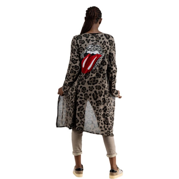 The Rolling Stones camo print cardi