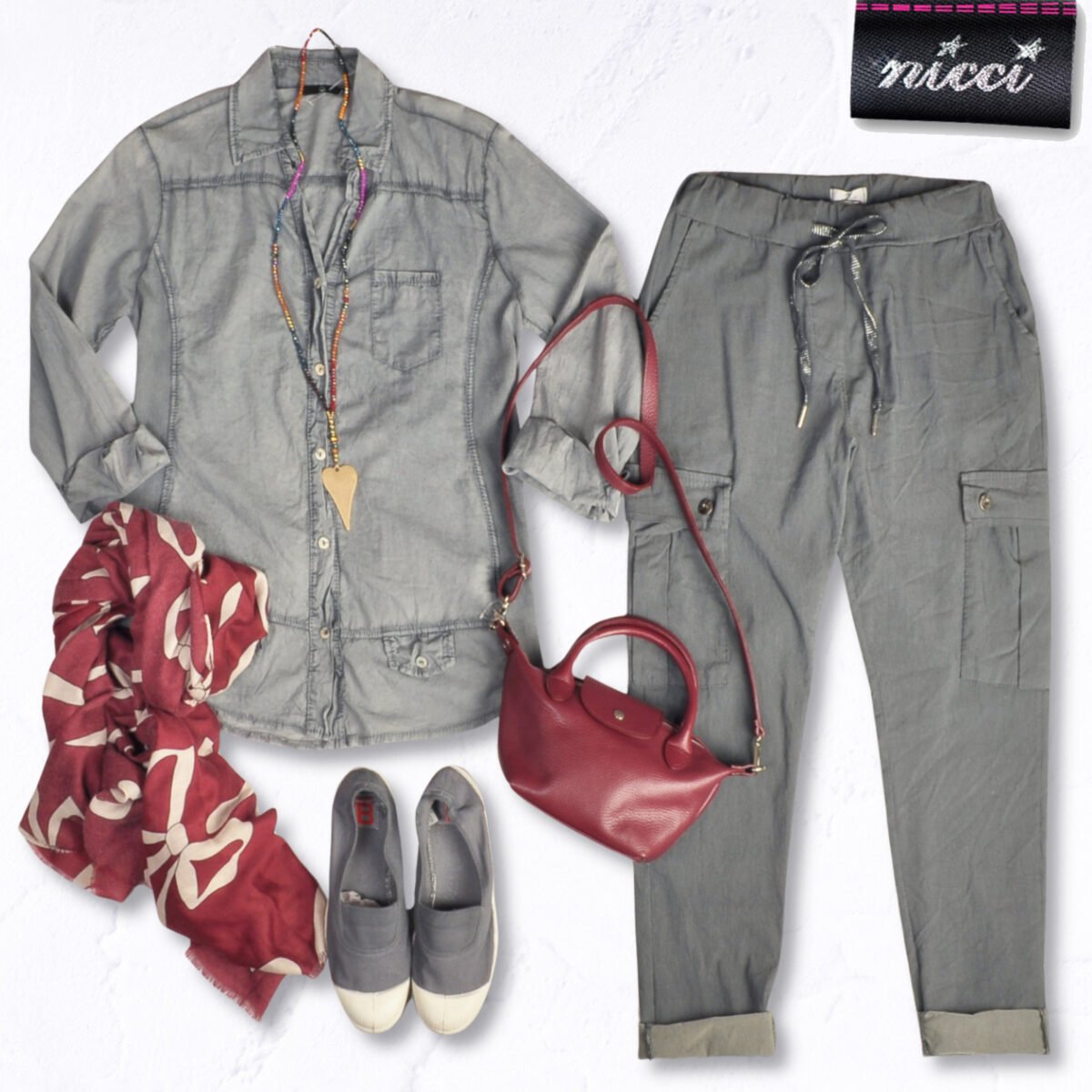 Drawstring cargo pants