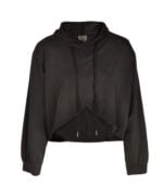 Hooded crop sweatshirt