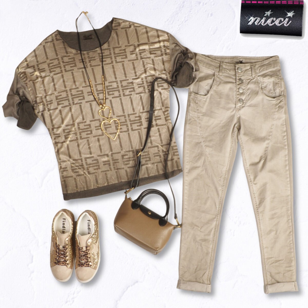 2-Textured geometric print knit top