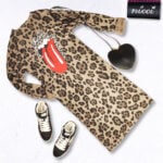 The Rolling Stones camo print cardi
