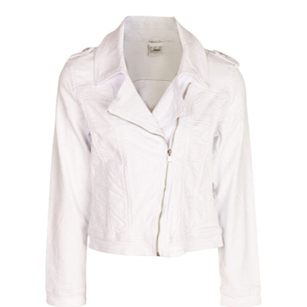 Asymmetrical biker jacket