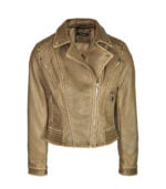 Leatherette biker jacket