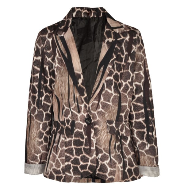 Giraffe print jacket