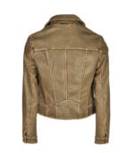 Leatherette biker jacket