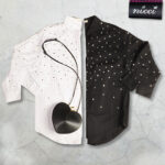 Eyelet stud oversized shirt