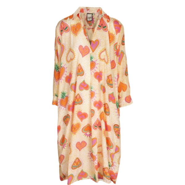 Multi heart print dress