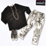 2-Textured asymmetrical frill top