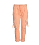 Silky cargo overdyed pants