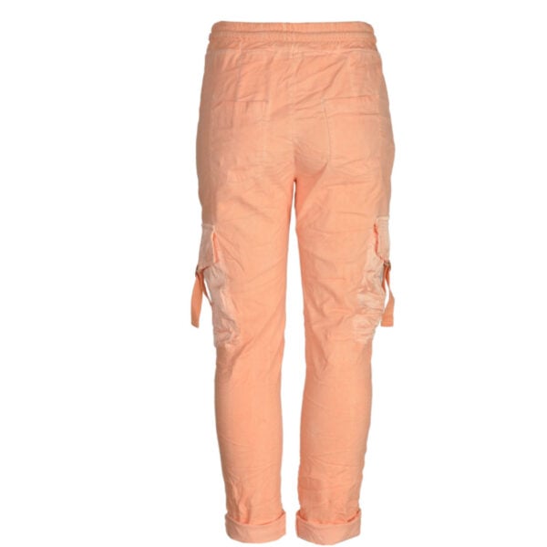 Silky cargo overdyed pants