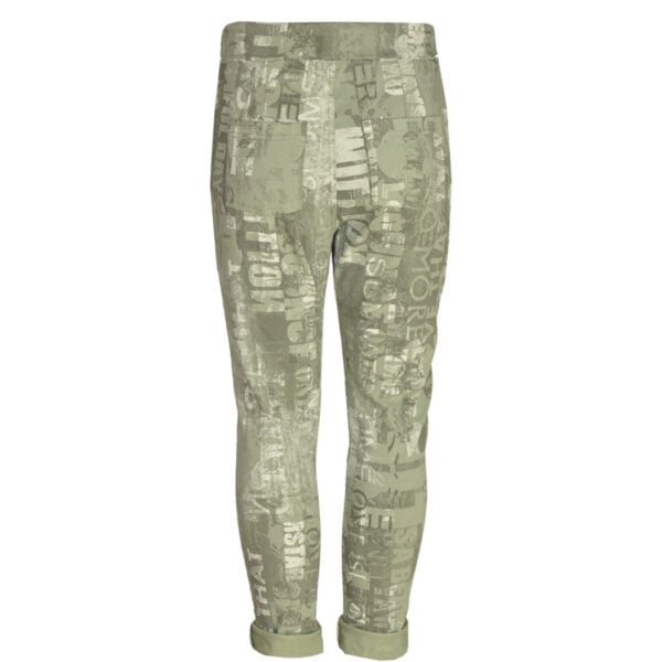 Word print pants