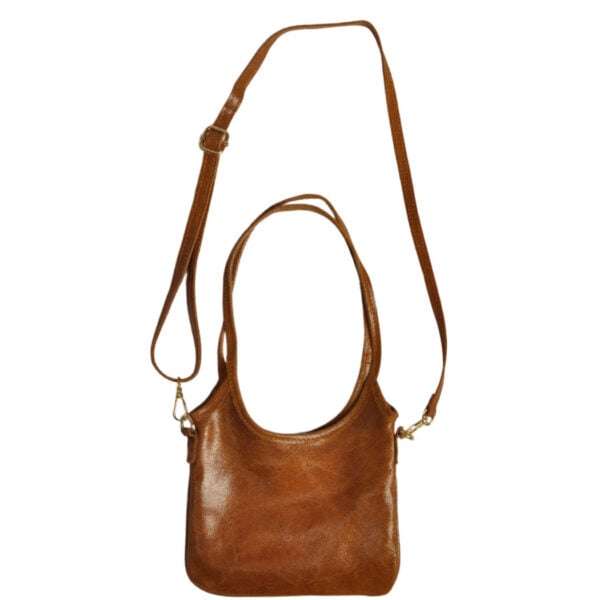Genuine leather cross body bag
