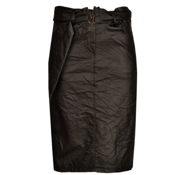 V-buckle coated skirt V-buckle coated skirt